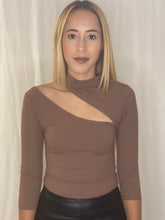 Load image into Gallery viewer, 3/4 Sleeve Cut Out Bodysuit
