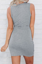 Load image into Gallery viewer, Knotted Cut Out Bodycon Dress
