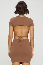 Load image into Gallery viewer, Open Back Rib Dress
